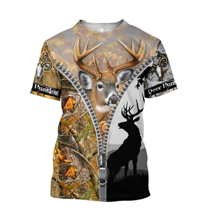 Deer Hunting 3D All Over Printed Shirts For Men HHT27082002-LAM