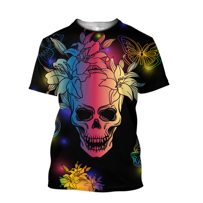 Love Skull 3D all over printed for man and women