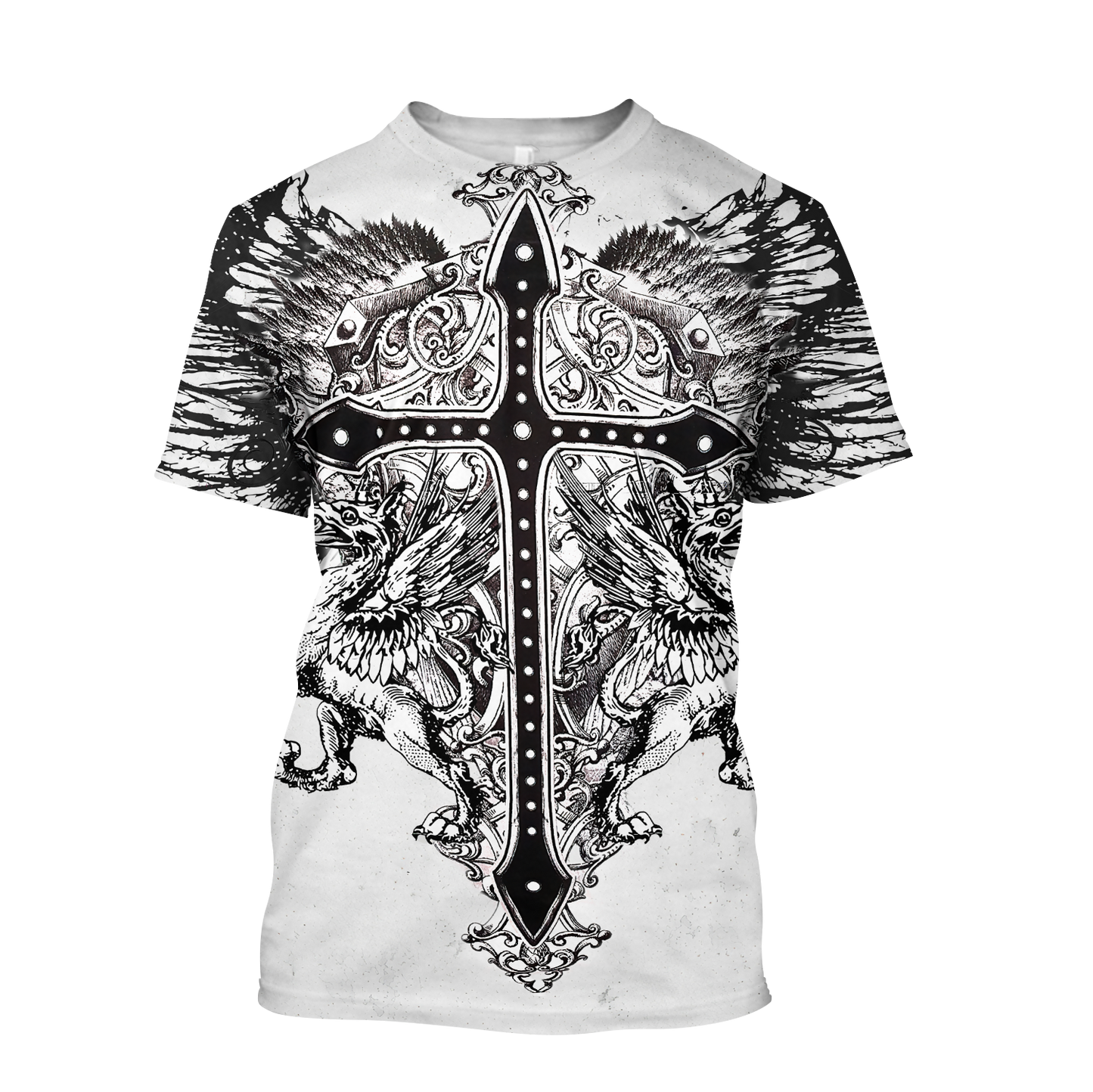 Cross Tattoo Hoodie 3D All Over Printed Shirts HHT15092001-LAM