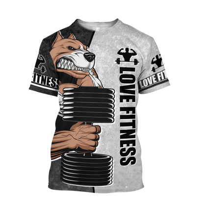 Premium Love Fitness 3d All Over Printed