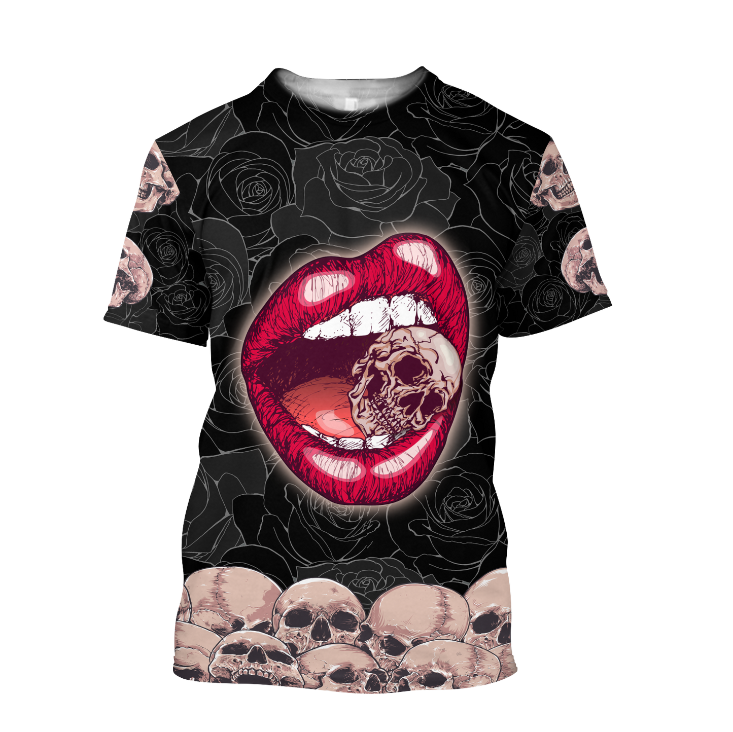 Sexy Lip Love Skull 3D all over for man and women QB05122002 - Amaze Style™-Apparel