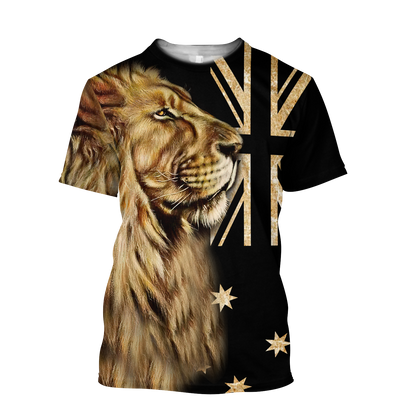 3D Australia One Nation Under God Over Printed Shirt for Men and Women