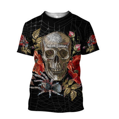 Love Skull red 3D all over printed for man and women QB06042001