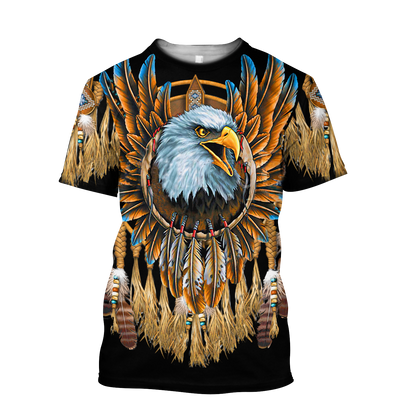 Eagle Dreamcatcher Native American Hoodie 3D All Over Printed Shirts LAM2022091-LAM