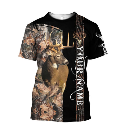 Deer Hunting Customize Name 3D hoodie shirt for men and women
