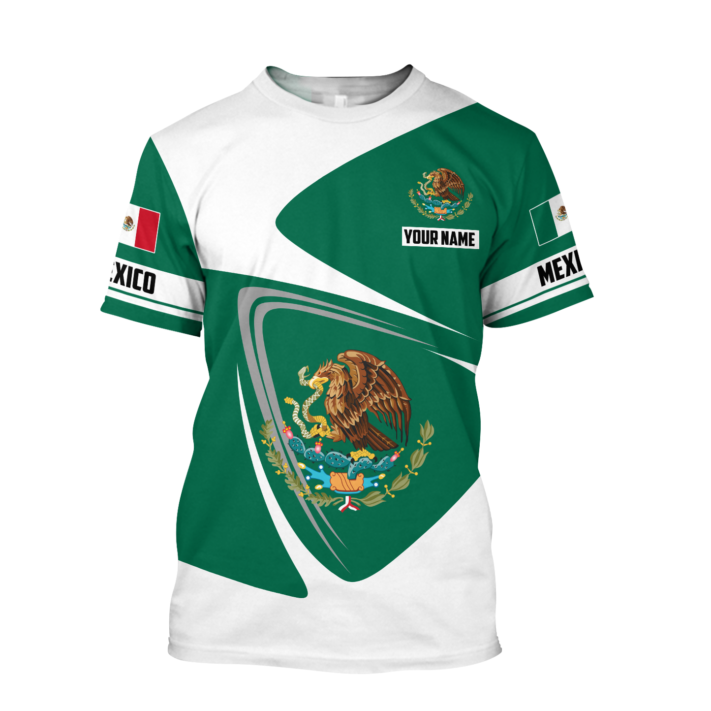 Mexico Customize  3D All Over Printed Shirts For Men and Women TA09112005