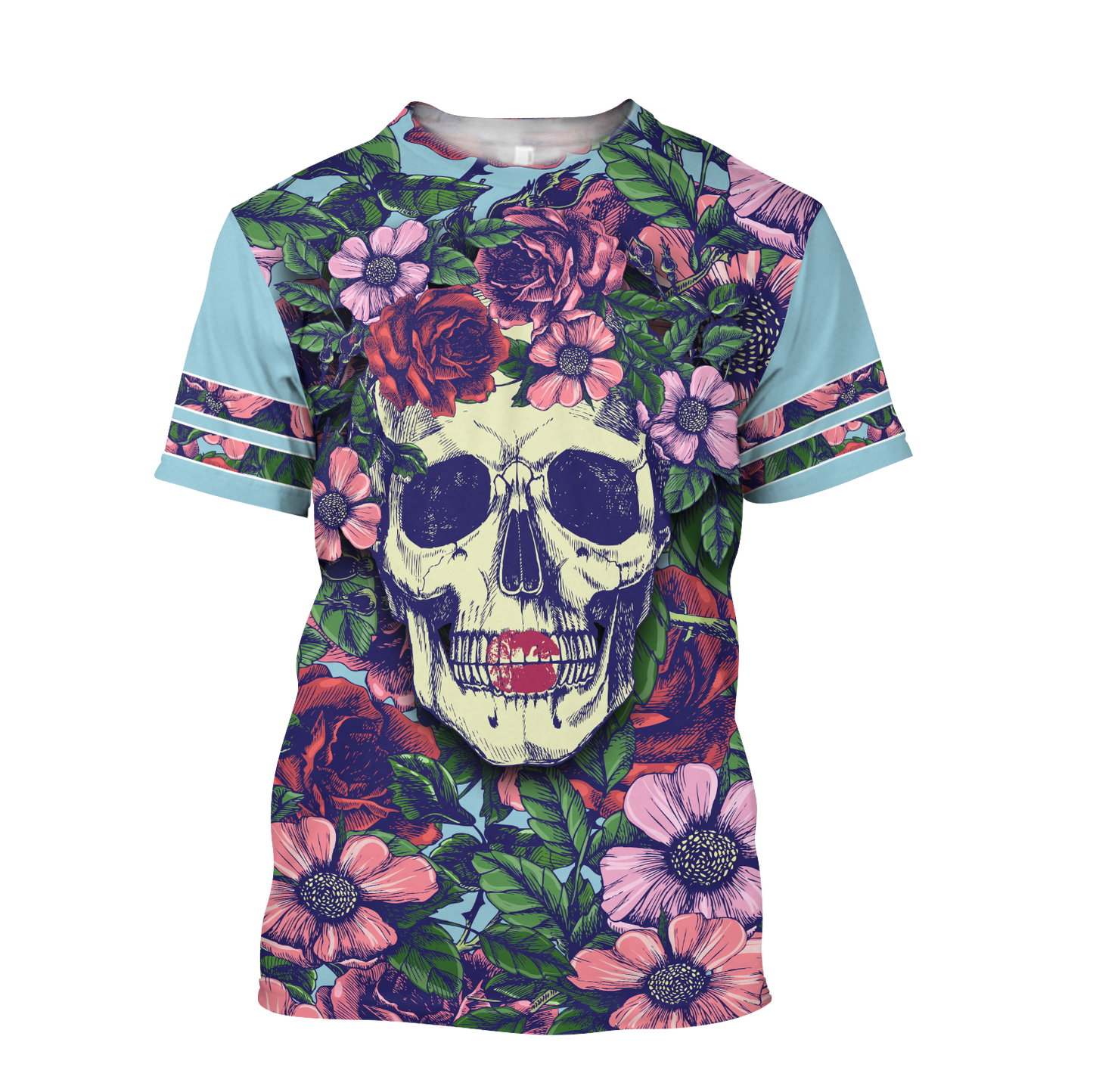 Rose Love Skull 3D all over printed for man and women QB05252004 - Amaze Style™-Apparel