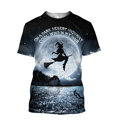 On A Dark Desert Highway Halloween 3D All Over Printed Shirts For Men and Women