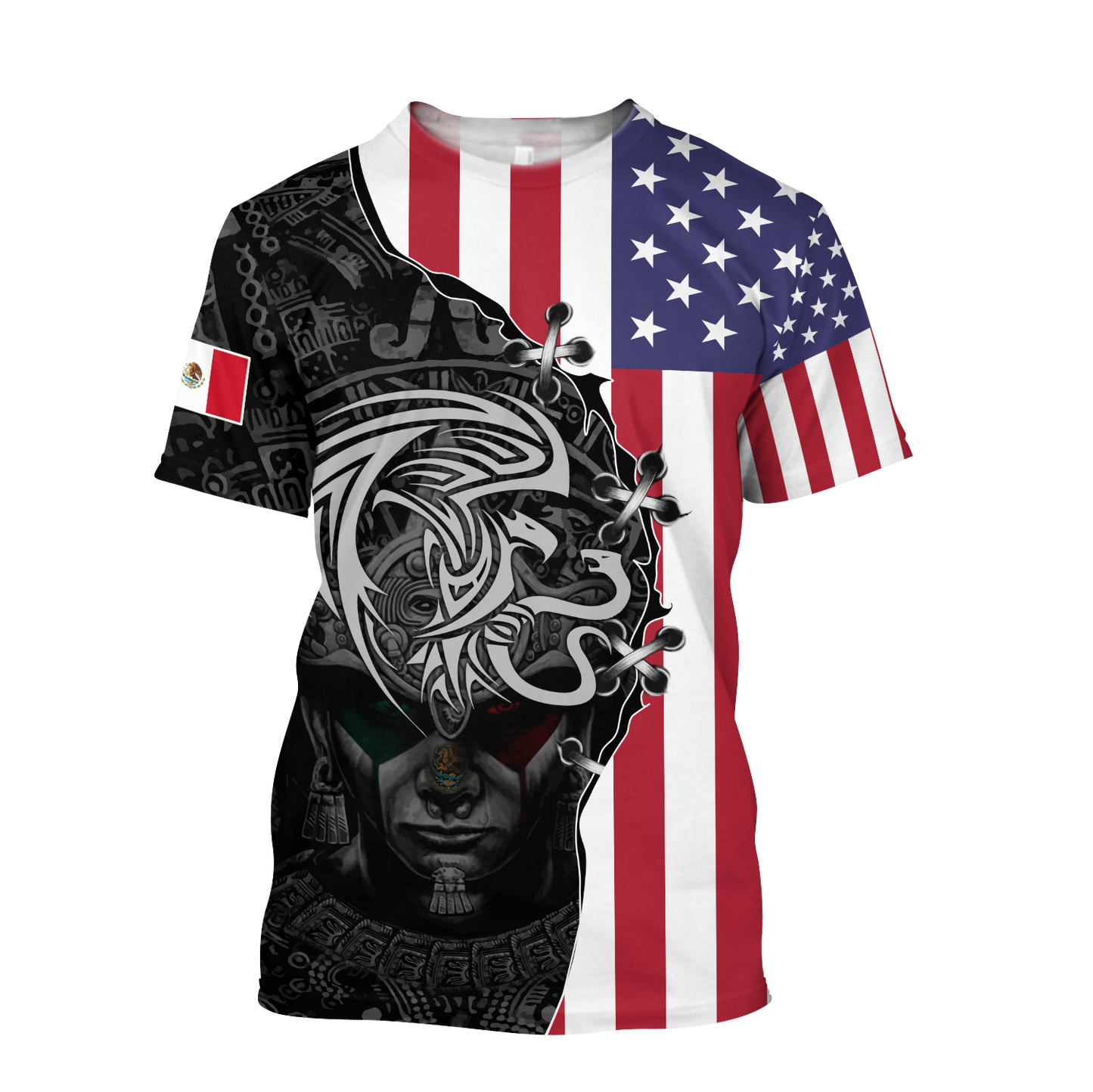 Mexico- US 3D All Over Printed Shirts For Men and Women