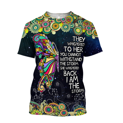I Am The Storm-Butterfly Combo 3D All Over Print Shirts DQB08032007S