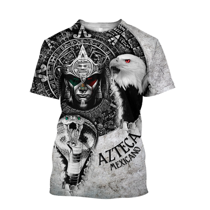 Mexican Aztec Warrior 3D All Over Printed Hoodie Shirt  by SUN QB06302006