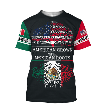 American Grown With Mexican Roots 3D All Over Printed Shirts For Men and Women QB06112003