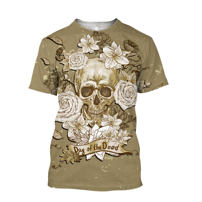 Skull day of the dead 3D all over printed for man and women QB05272003 - Amaze Style™-Apparel