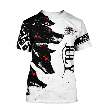 The Dark Wolf July 3D All Over Printed Unisex Deluxe Hoodie ML