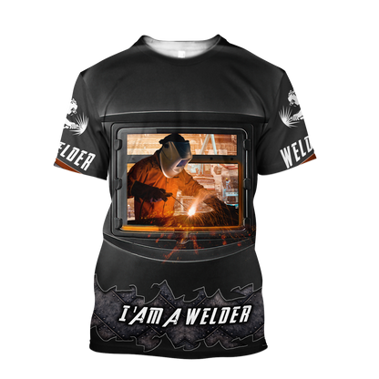 Awesome Welder All Over Printed Hoodie MEI