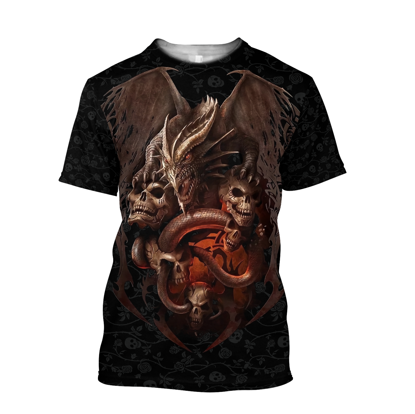 Love dragon skull 3D all over printed for man and women QB06172001