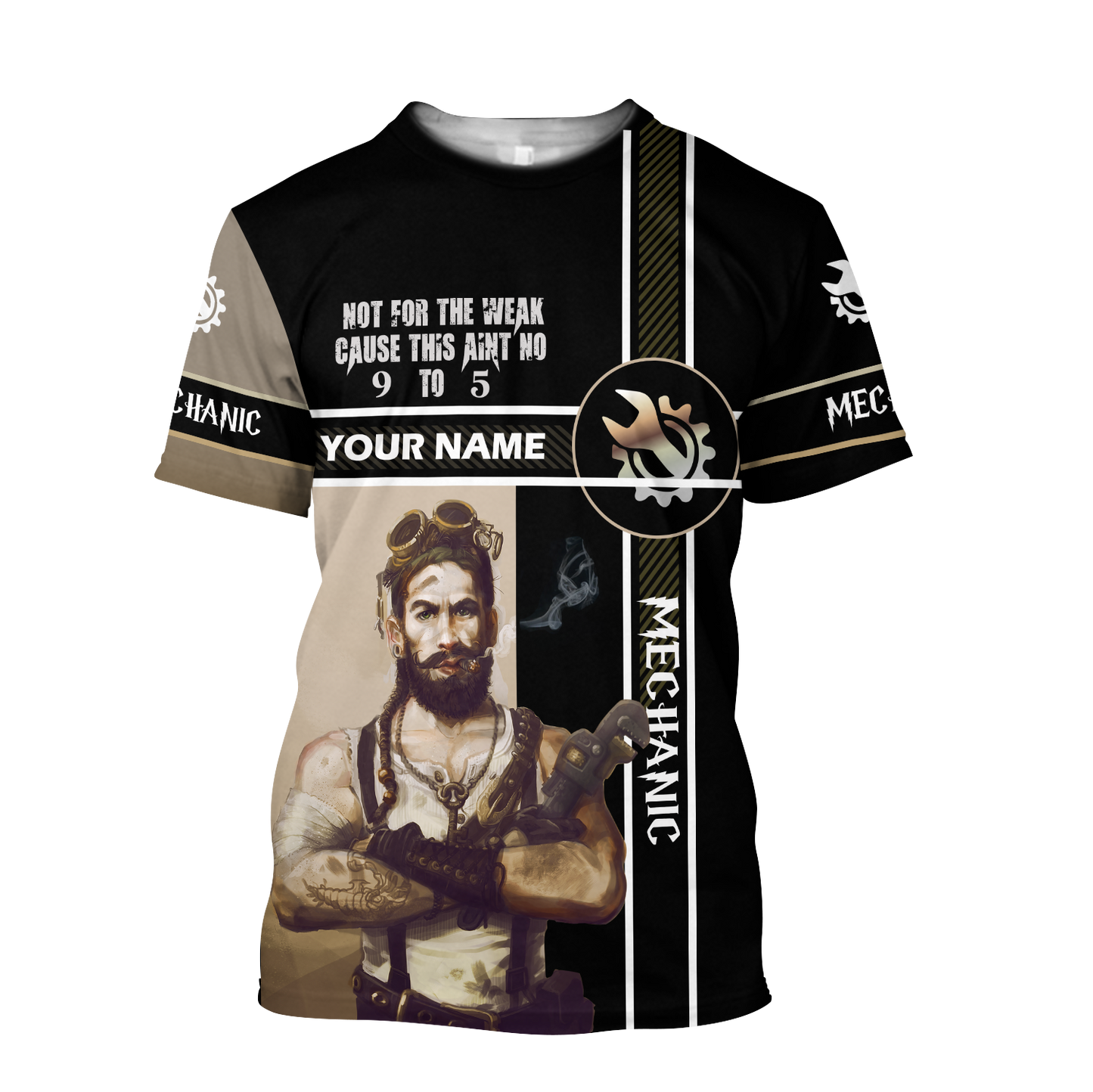 Mechanic Steampunk All Over Printed Hoodie For Men and Women TN