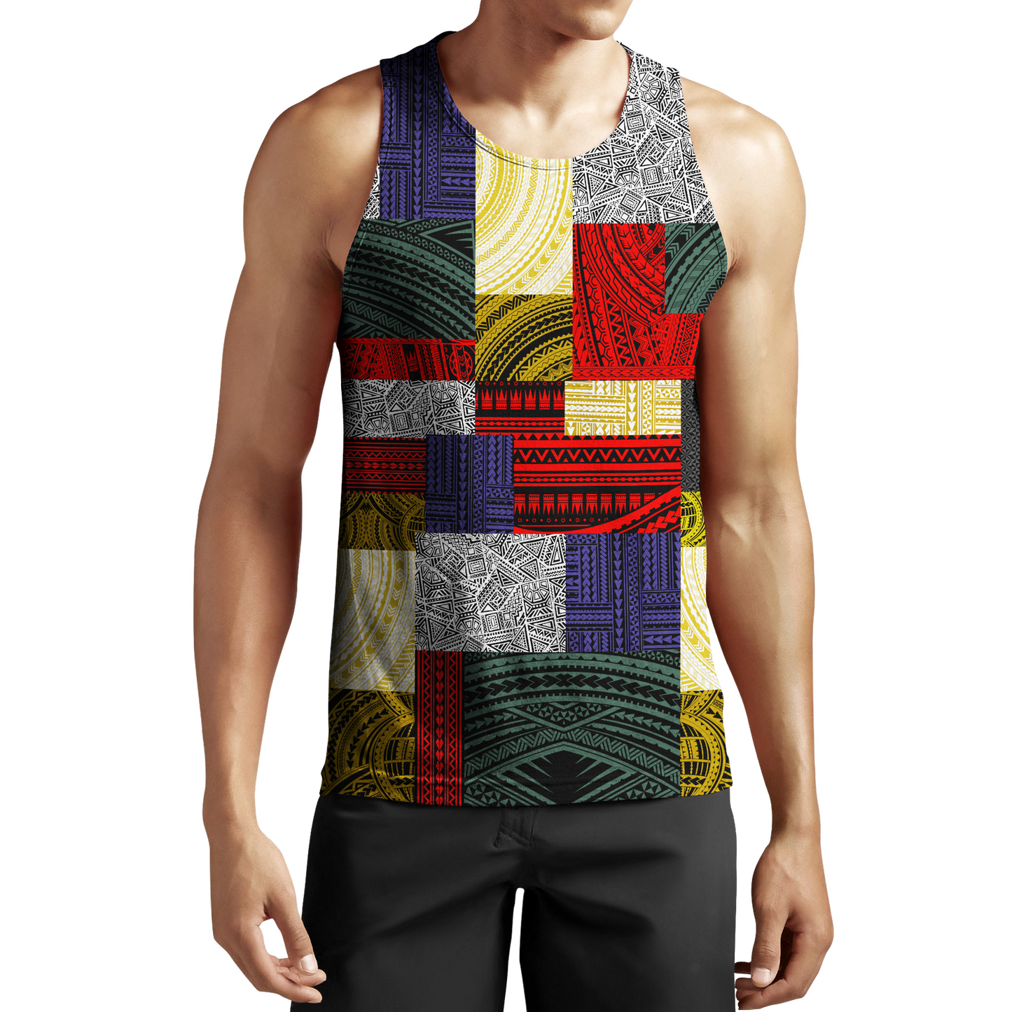 Polynesian All Over Hoodie Design Retro Patchwork JJ310101 PL - Amaze Style™-Apparel