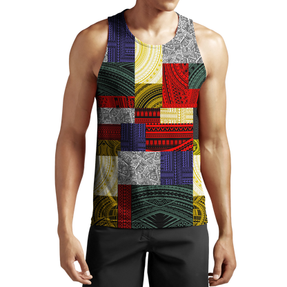 Polynesian All Over Hoodie Design Retro Patchwork JJ310101 PL - Amaze Style™-Apparel