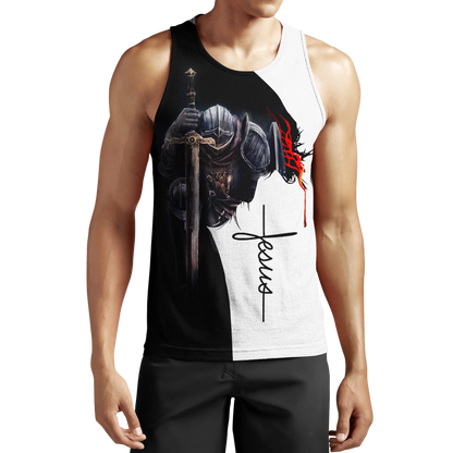 Knight God Jesus 3D All Over Printed Shirt Hoodie For Men And Women JJ060401 - Amaze Style™-Apparel