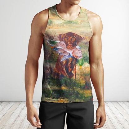 3D All Over Print Hunting Dog Duck Hoodie - Amaze Style™-Apparel