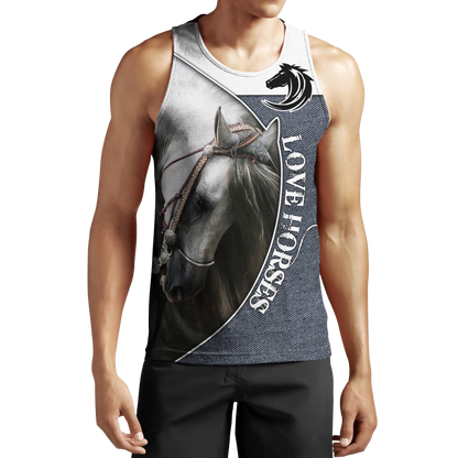 Love Beautiful Horse 3D All Over Printed Shirts JJ270401 - Amaze Style™-Apparel