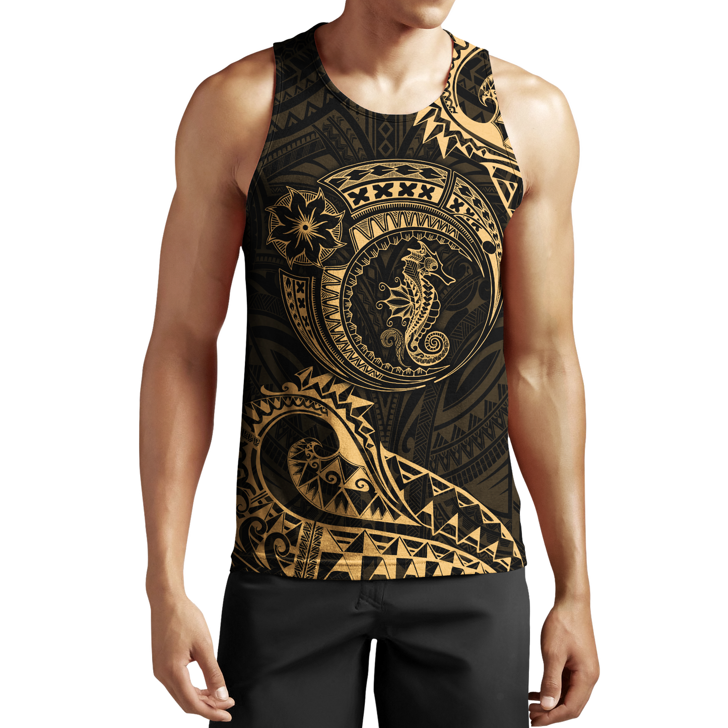 Seahorse Polynesian 3d all over printed shirt and short for man and women JJ200201 PL - Amaze Style™-Apparel