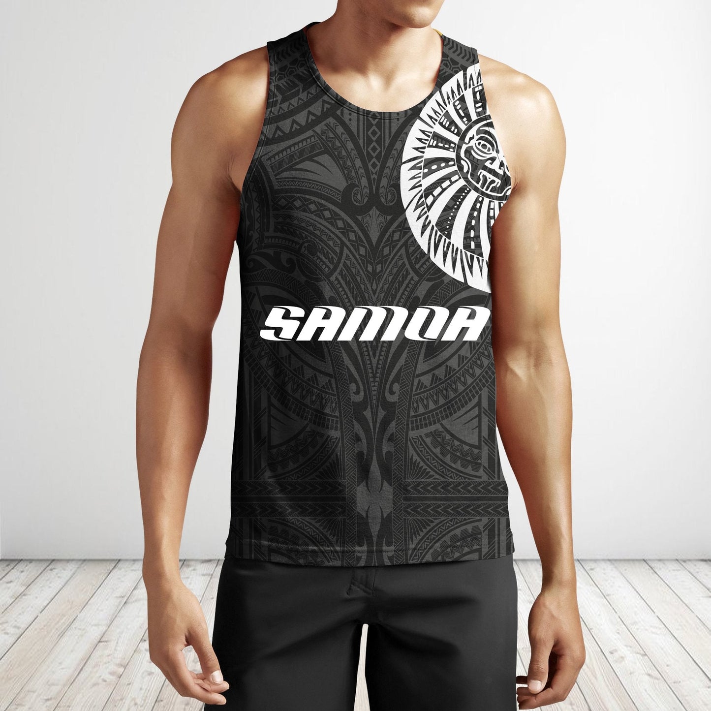 Samoa Tattoo Tiki Ancestors All Over Hoodie HC3601 - Amaze Style™-Apparel