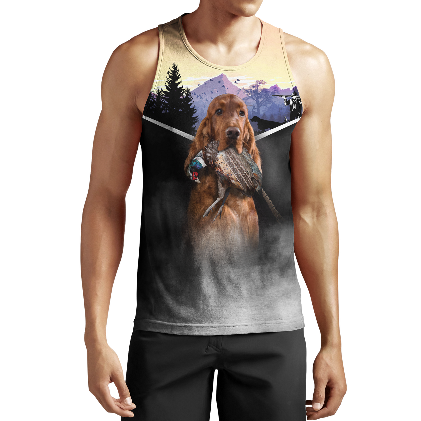 Pheasant Setter Hunting 3D All Over Printed Shirts For Men And Women JJ080203 - Amaze Style™-Apparel