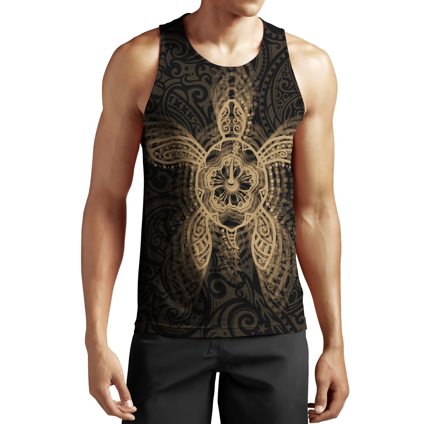 New Zealand Maori Hoodie, Wairua Tattoo Turtle Pullover Hoodie - Gold JJ150102 PL - Amaze Style™-Apparel