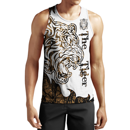 The Tiger Brown Camo Tattoo 3D All Over Printed Shirts For Men and Women JJW17082003S