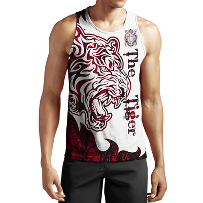 The Tiger Red Tattoo 3D All Over Printed Shirts For Men and Women JJW17082002