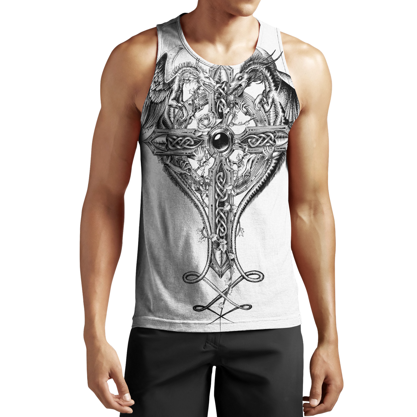 Dragon Tattoo and Dungeon Dragon 3D All Over Printed Shirts For Men and Women JJW20082008