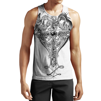 Dragon Tattoo and Dungeon Dragon 3D All Over Printed Shirts For Men and Women JJW20082008