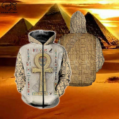 3D All Over Printed Ankh Egypt Hoodie Clothes - Amaze Style™-Apparel