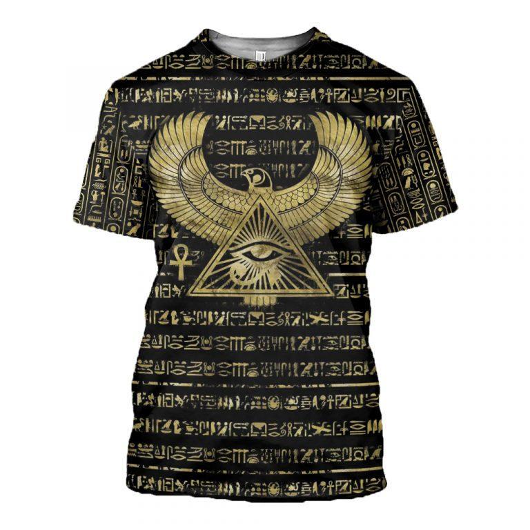 3D Printed Egyptian Eye of Horus and Hieroglyphs Clothes - Amaze Style™-Apparel