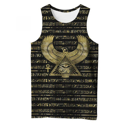 3D Printed Egyptian Eye of Horus and Hieroglyphs Clothes Shirt Hoodie MP120302 - Amaze Style™-Apparel
