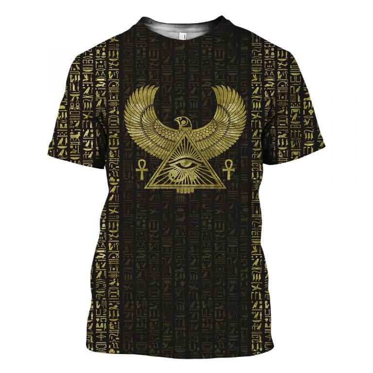 3D Printed Egyptian Eye of Horus and Hieroglyphs Clothes - Amaze Style™-Apparel