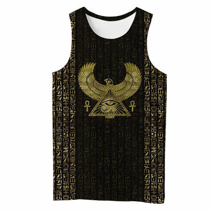 3D Printed Egyptian Eye of Horus and Hieroglyphs Clothes - Amaze Style™-Apparel