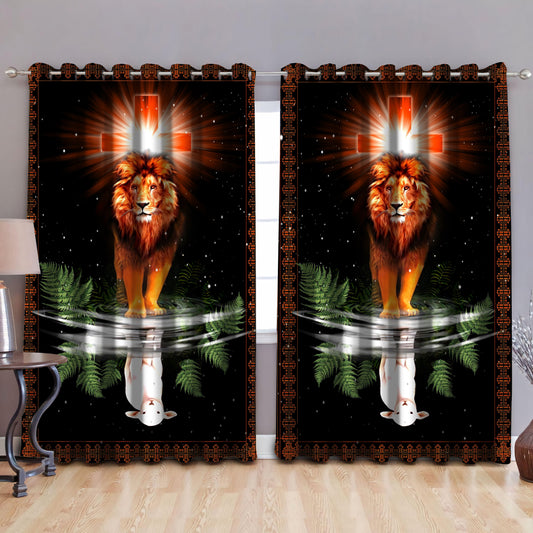 My God - Jesus Blackout Thermal Grommet Window Curtains TA041402S3
