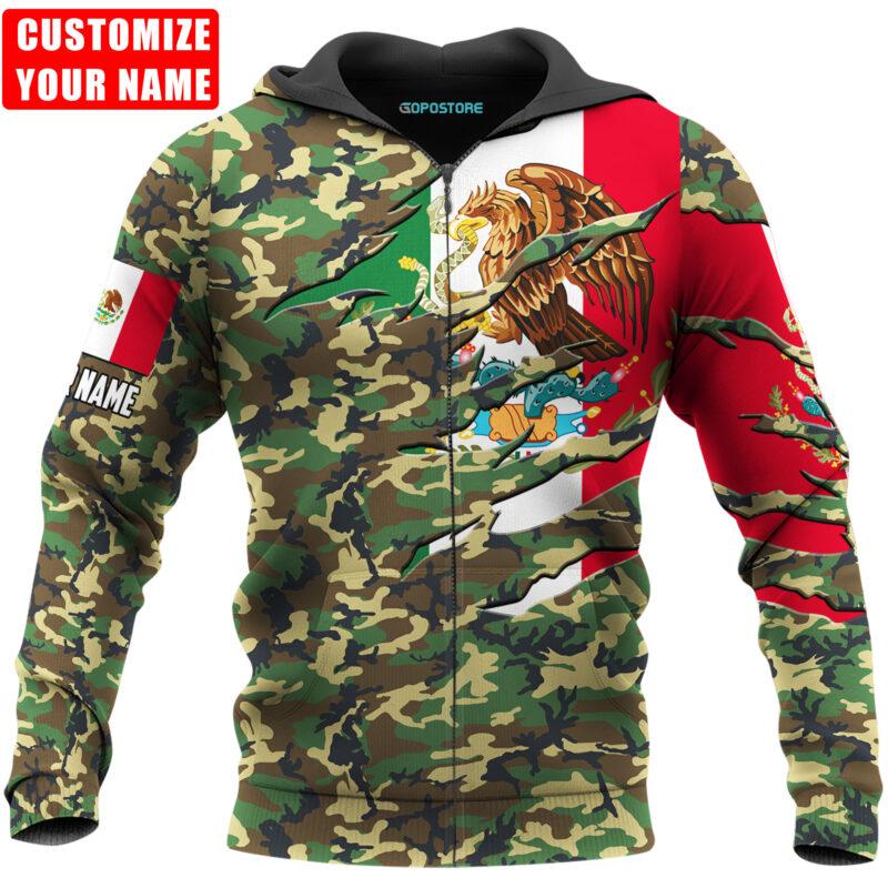 Personalized Name Love Mexico 3D All Over Printed Shirts For Men and Women TA06252104