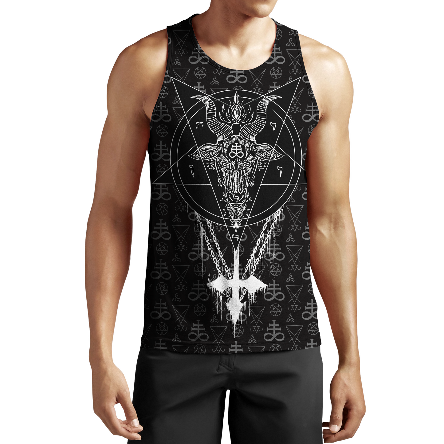 Satanic 3D All Over Printed Hoodie MP856CHV