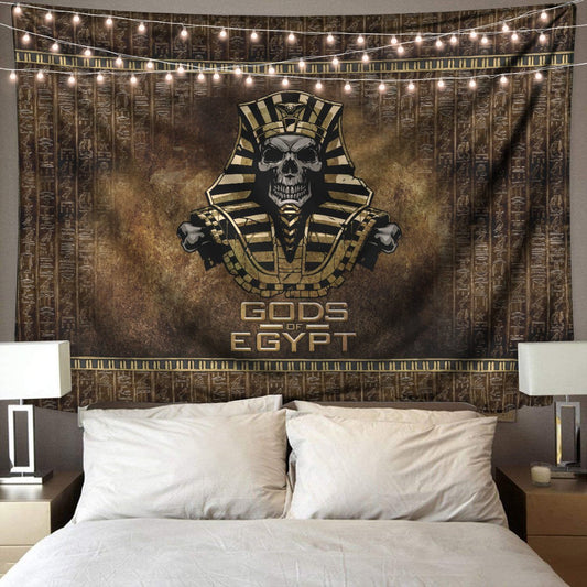 Pharaoh Skull Ancient Egypt 3D Print Wall Tapestry