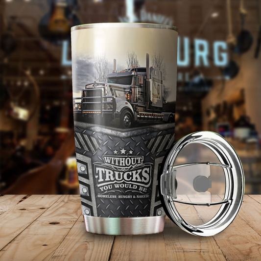 Premium 3D Printed Trucker Stainless Tumbler MEI