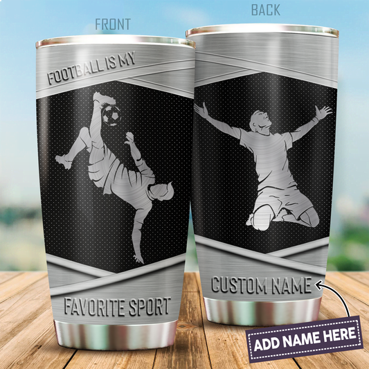 Football Lovers Stainless Steel Tumbler