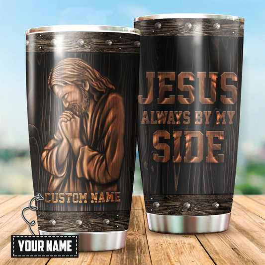 Premium Tumbler Personalized Easter Day Christian Jesus Always By My Side No56 ML