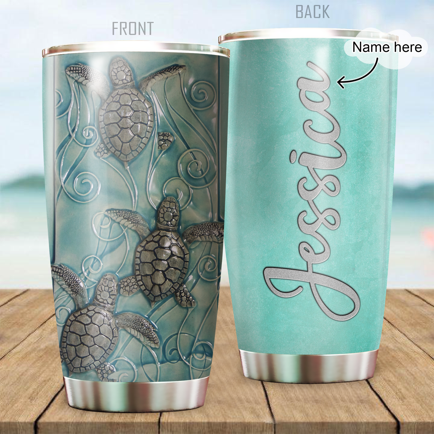 Sea Turtle Stainless Steel Tumbler SN26022102