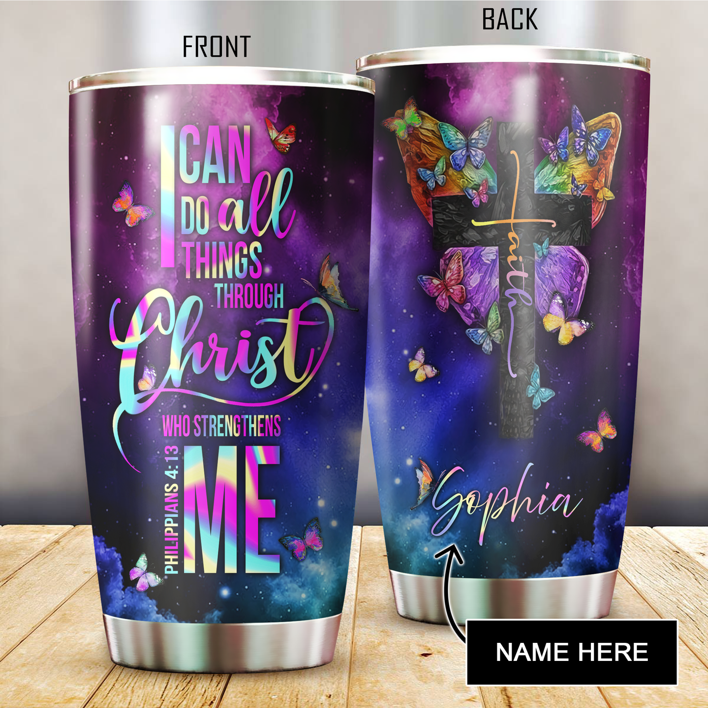 I Can Do All Things Stainless Steel Tumbler PD26022101
