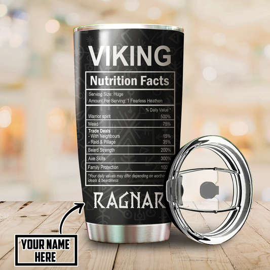 Customized Name Viking Steel Tumbler