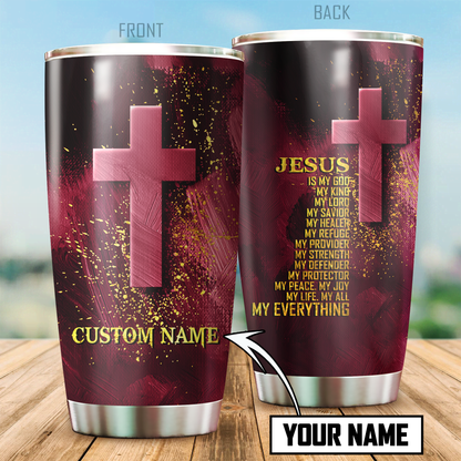 Premium Tumbler Personalized Easter Day Christian Jesus Red Version No52 ML